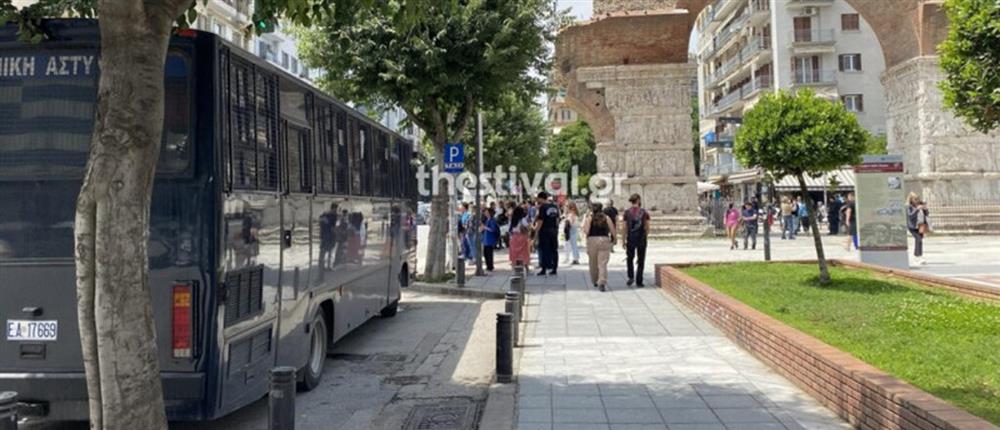 Θεσσαλονίκη - αστυνομικός κλοιός - Καμάρα - οπαδοί ΠΑΟΚ