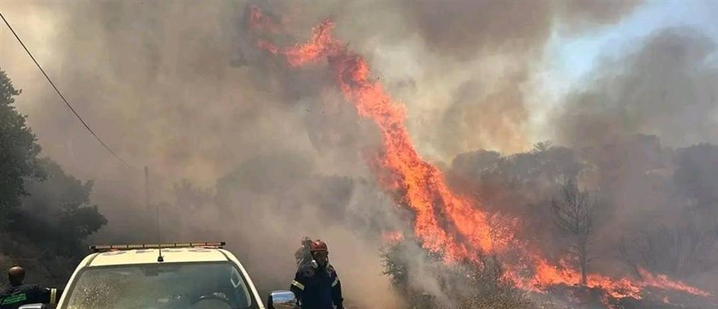 Φωτιά στην Κερατέα: Δεκάδες απεγκλωβισμοί – “Ο άνεμος δημιουργεί συνεχώς εστίες” (εικόνες)