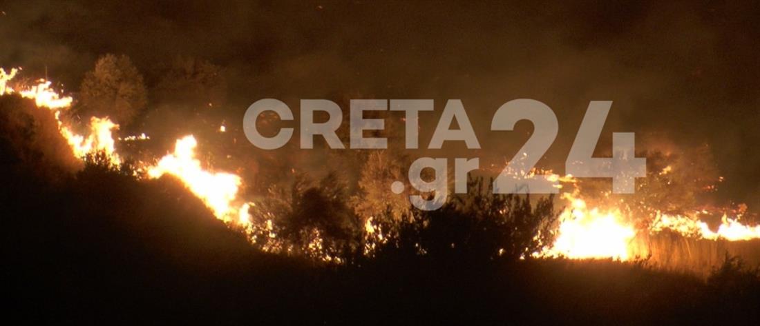 Φωτιά στην Κρήτη: μάχη με την πύρινη λαίλαπα και εκκενώσεις οικισμών (εικόνες)