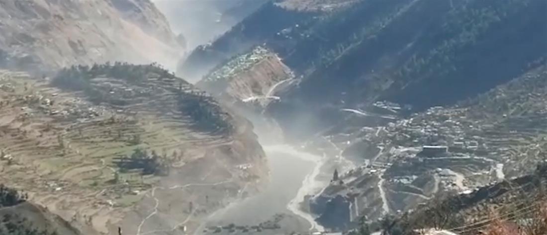 Ιμαλάια: Δραματικές εικόνες μετά την κατάρρευση παγετώνα