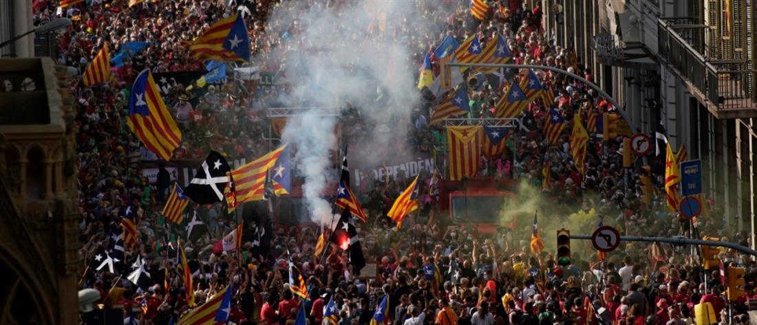 Βαρκελώνη: Διαδήλωση υπέρ της ανεξαρτησίας της Καταλονίας	
