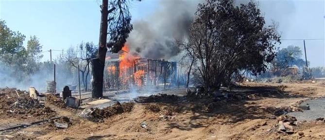 Ροδόπη: Φωτιά στις Σάπες – εστάλη 112 στους κατοίκους (εικόνες)